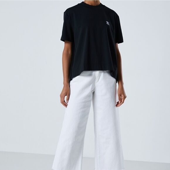 Adidas Originals Trefoil Logo Black Tee Shirt S - Picture 5 of 7